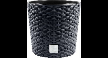 Bloempot met inzet Prosperplast Rato Round - Antraciet