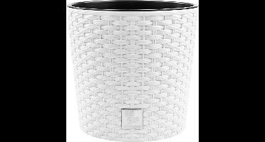 Prosperplast / Bloempot met inzet Prosperplast Rato Round - wit
