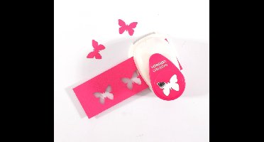 Vaessen Creative Pons - Figuurpons - vlinder 5 medium