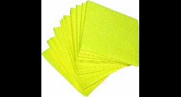 Vaatdoek viscose ca. 155 -grams ca. 38x40 cm geel extra zwaar set à 10 stuks