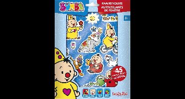 Bumba raamstickers, niet permanente verplaatsbare stickers met speelachtergrond - junior educatief speelgoed vanaf 3 jaar - Bambolino Toys