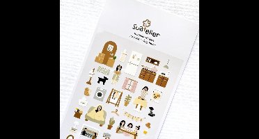 Vlog Home Levensstijl Leuke DIY Scrapbooking Dagboek Briefpapier Stickers