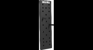 Gorilla Sports Pegboard - Zwart - Crossfit Board - Full body workout - 24 gaten