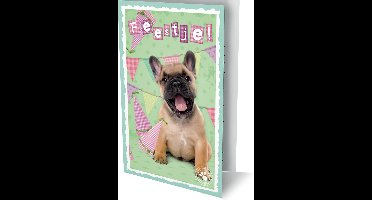 Studio Pets - 6 Dubbele Uitnodigingen Met Envelop – Ik Geef Een Feest !