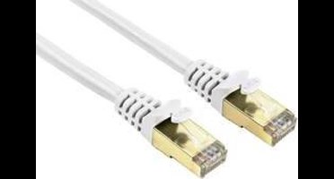 Hama 00078409 RJ45 Netwerkkabel, patchkabel CAT 5e S/STP 5.00 m Wit Snagless 1 stuk(s)