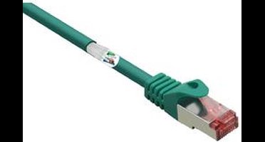 Renkforce RF-3432068 RJ45 Netwerkkabel, patchkabel CAT 6 S/FTP 5.00 m Groen Snagless, Vergulde steekcontacten, Vlambestendig 1 stuk(s)