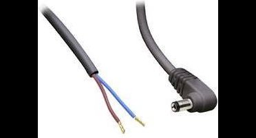 TRU COMPONENTS Laagspannings-aansluitkabel Laagspanningsstekker - Open kabeleinde 5.50 mm 2.10 mm 30.00 cm 1 stuk(s)