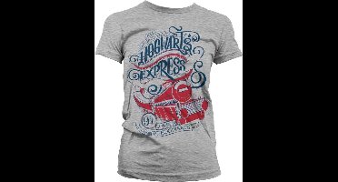 Harry Potter All Aboard The Hogwarts Express Dames T-shirt - heather grijs - XXL