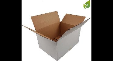 Power Escorts - Gerecycled - 10 stuks - Verzenddoos - 250 x 180 x 100 mm - Wit