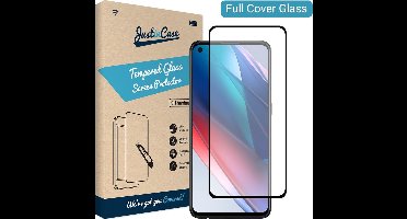Just in Case screenprotector geschikt voor OPPO Find X3 Lite - Screenprotector Full Cover Gehard Glas