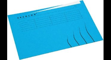 25 x Vouwmap Jalema Secolor A4 ongelijk blauw