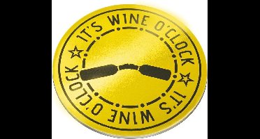 Glossy coasters - It's wine o'clock