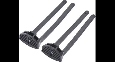 AXA Flex Mount Strips – Montageoplossing voor AXA Ringsloten – Flexibele Framebevestiging – Geschikt voor V‑brake Fietsen – Zwart