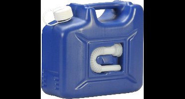 Hunersdorff AdBlue jerrycan 10L - HDPE - met afvoerbuis - blauw