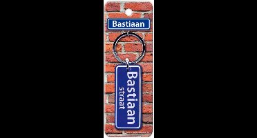 Paper Dreams Sleutelhanger Straatnaam Bastiaan 9 Cm Blauw