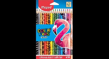 Maped kleurpotlood FSC ANIMALS met dierenprint - in doos x18