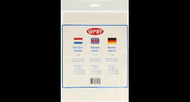 Opry Patroonpapier 1 x 3 meter transparant