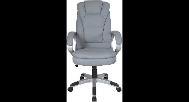 Bureaustoel - directiestoel - ergonomisch verstelbaar - extra dikke vulling - grijs