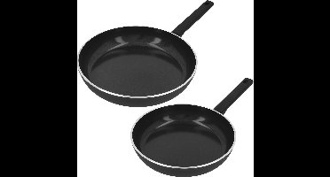 Demeyere Alu Comfort 3 Koekenpan - Keramische Antikleeflaag - Koekenpan Inductie Ceraforce (PFAS-vrij) - Pannen Set 24 cm + 28 cm