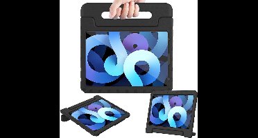 Hoes geschikt voor iPad Air 2022 / 2020 10.9 inch - Kinder Back Cover Kids Case Hoesje Zwart