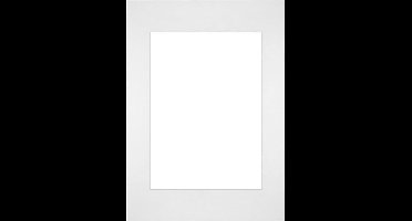 Passe-Partout Fotomaat 14,8x21 cm - Lijstmaat 21x29,7 cm - Wit - Museumkarton - Fotolijst niet inbegrepen