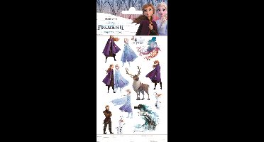 Frozen 2 Tattoos - Tijdelijke Tattoo - Body Glitter - Plak Tattoos - Nep Tattoo - Fake Tattoo - Kinderen - 1 Vel met 12 tattoos