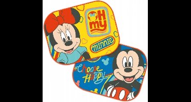 Disney Zonnescherm Mickey & Minnie 36 X 45 Cm Geel 2 Stuks