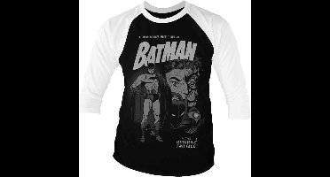 DC Comics Batman Raglan top -S- Return Of Two-Face Zwart/Wit