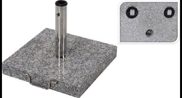 PARASOLVOET GRANIET GRIJS 35KG