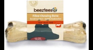 Beeztees gevuld kauwbot met pens - hondensnack - 1x15cm