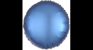 Folieballon metaalblauw mat, 40cm kindercrea