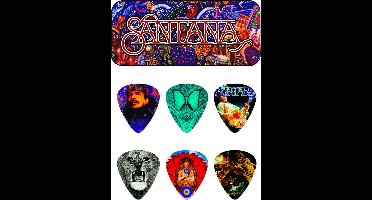 Dunlop Santana opbergblikje met medium plectrums