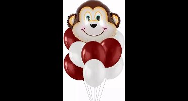 Ballonboeket AAP, ballon aap 9 delige set kindercrea