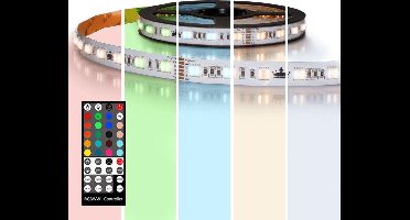 Led strip 6 meter RGBWW Premium 360 Leds- Complete set spatwaterdicht