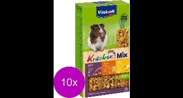 Vitakraft Cavia Kracker 3in1 - Knaagdiersnack - 10 x Honing&Popcorn&Active