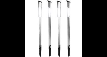 Deuba LED Solar tuinverlichting - 4 stuks - zonne-energie - fakkel steker – tuin