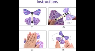 kindercrea Opdraaibare vlinder - Vliegende vlinder blauw groen - Cadeau