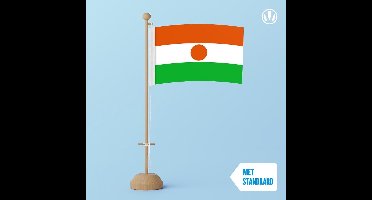 Tafelvlag Niger 10x15cm | met standaard