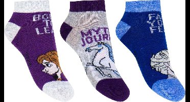 Disney Frozen Sneaker Sokken 3-Pack maat 31-34