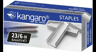 Kangaro nietjes 23/6 - 6mm - max 30 vel - 1000 stuks - K-7523066