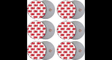 Rookmelder Bevestiging Magneet - Ophangsysteem - Magneten - Montageset - Brandmelder - 3M - 6 Stuks