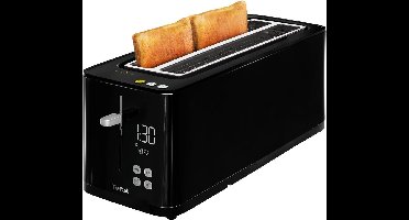Tefal Smart & Light TL6408 - Broodrooster XL - 4 Sneden brood - Digitaal Display - 7 Bruiningsniveau's - Uitneembare kruimellade