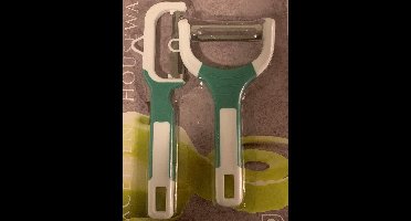 Dunschiller 2 soorten in 1 blister - Excellent Houseware Dunschillerset 2 Stuks – 15x7x2cm | Aardappelschillers | Dunschillermesje | Mesjes om Aardappelen of Appels mee te Schillen