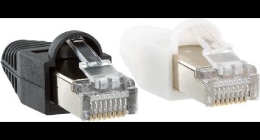 RJ45 connector met kap gekleurd