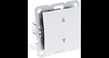 Q-Link S-Line jalouzieschakelaar - inbouw - druk - polarwit