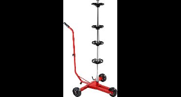 Monzana Velgenboom - Verrijdbaar tot 225mm incl. Rem - Rood