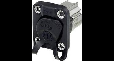 Neutrik Doorvoer-inbouwbus NE8FDX-Y6-W Bus, inbouw Aantal polen (sensoren) 8P8C Zwart 1 stuk(s)