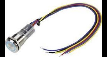 TRU COMPONENTS 1303047 LAS1-GQ-11E/B/230V/IP67 Vandalismebestendige druktoets 250 V/AC 3 A 1x uit/(aan) Moment Blauw IP