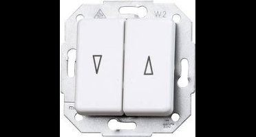 Kopp 614513080 Jaloezie-schakelaar Inzetstuk Europa Arctisch-wit, Mat 1 stuk(s)