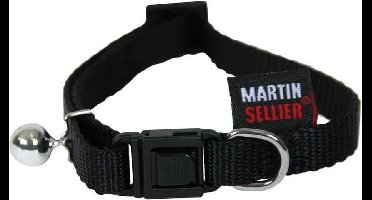 Martin Kattenhalsband Nylon Uni Zwart